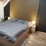 Акустичен дървен панел, HRAST, 28x275 см (0.77 м²)