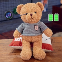 Wi-Fi скрита камера, скрита в играчка мече, 128 GB SD