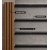 WPC fasadni panel, 223x26x2900 mm, SIVO s črnimi fugami, 6 rešetk (0,64 m²)